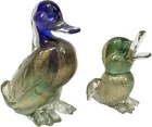  Preview image for (2pc) Mid-Century Murano Art Glass Duck 