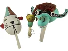  Preview image for (3) Vintage Hopi Painted Gourd Rattles 