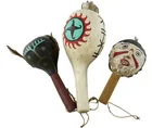  Preview image for (3) Vintage Hopi Painted Gourd Rattles 