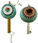  Preview image for (2) Vintage Hopi Painted Gourd Rattles 