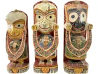 Preview image for (3) Antique Hindu Jagannath & Balabhadra 