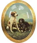  Preview image for After Johannes Deiker Dogs Oil On Wood 