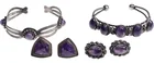  Preview image for (6pc) Vintage Mexico Silver & Amethyst 