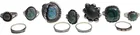  Preview image for (11pc) Navajo Silver & Turquoise Rings, 