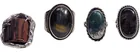  Preview image for (4pc) Navajo Sterling & Jasper, Agate 