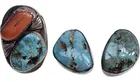  Preview image for (2pc) Navajo Sterling & Turquoise, Coral 