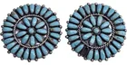  Preview image for Zuni Sterling & Turquoise Cluster Concho 
