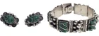  Preview image for (2pc) Taxco Mexico Sterling & Green 