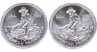  Preview image for (2) U.S. 1985 Engelhard 1oz .999 Silver 