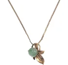  Preview image for 14K Yellow Gold Chain & Jade Pendant 