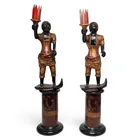  Preview image for Pair Antique Venetian Ebonized Wood & 