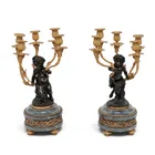  Preview image for Pair Napoleon III Era "Bacchus & Infant 