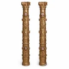  Preview image for Pair of Antique Gilt Polychrome Santos 