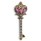  Preview image for Signed 14K Gold Ruby and Diamond Key 