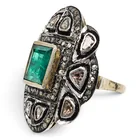  Preview image for Indian Sterling Silver, Gold, Emerald 