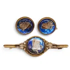  Preview image for Attrib. Thomas Mott 14K Gold Blue Morpho 