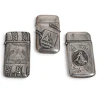  Preview image for (3 pc) Antique Sterling Silver Match 