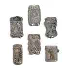  Preview image for (6 pc) English Sterling Silver Repousse 