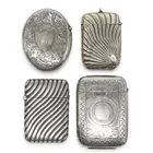  Preview image for (4pc) Antique Sterling Silver & Silver 