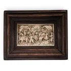  Preview image for Antique Carved Bone Battle Scene Plaque 