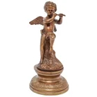  Preview image for Vintage Gilt Bronze Cherub Playing Flute 
