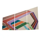  Preview image for (3pc) Joan Gerard Op Art Triptych Oil On 