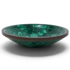  Preview image for Vintage Malachite & Brass Bowl 