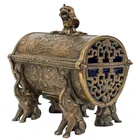  Preview image for Antique Brass Elephant-Footed Jewelry 
