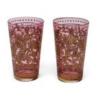  Preview image for Pair of Moser Gilt Cranberry Glass 