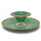  Preview image for (2 pc) Antique Bohemian Gilt Glass 