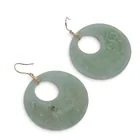  Preview image for Vintage 14k Gold & Jade Earrings 