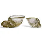  Preview image for (2 pc) Seguso Murano Glass Gold Fleck 