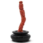  Preview image for Chinese Carved Red Coral Guanyin Figure 