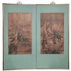  Preview image for Antique Chinese Painted Silk Folding 