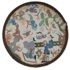  Preview image for Antique Chinese Embroidered Silk Roundel 