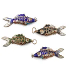  Preview image for (4 pc) Vintage Chinese Gilt & Cloisonne 