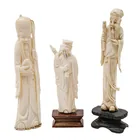  Preview image for (3 pc) Antique Chinese Carved Bone 