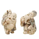  Preview image for (2 pc) Antique Japanese Carved Bone 
