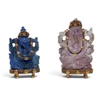  Preview image for (2 pc) Lapis Lazuli & Amethyst Carved 