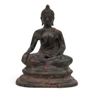  Preview image for Antique Cast Bronze Seated Shakyamuni 