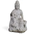 Preview image for Chinese Carved White Marble Guanyin 