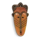  Preview image for Brass Inlaid Tribal Mask Pendant 