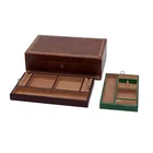  Preview image for (3 pc) Leather & Suede Multi-Tray 