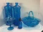  Preview image for Lot# 871 - VINTAGE COBALT BLUE GLASSWARE 