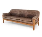  Preview image for HAIN & THOME GERMAN OAK & LEATHER SOFA 