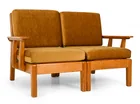  Preview image for WEGNER STYLE DANISH VELOUR LOVESEAT SOFA 
