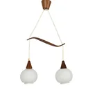  Preview image for SCANDINAVIAN WALNUT & GLASS PENDANT 