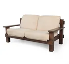  Preview image for CARL STRAUB STYLE GERMAN OAK LOVESEAT 