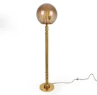  Preview image for SCANDINAVIAN BRASS & GLASS GLOBE FLOOR 
