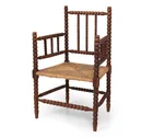  Preview image for DUTCH BOBBIN TURNED OAK & RUSH ARMCHAIR 